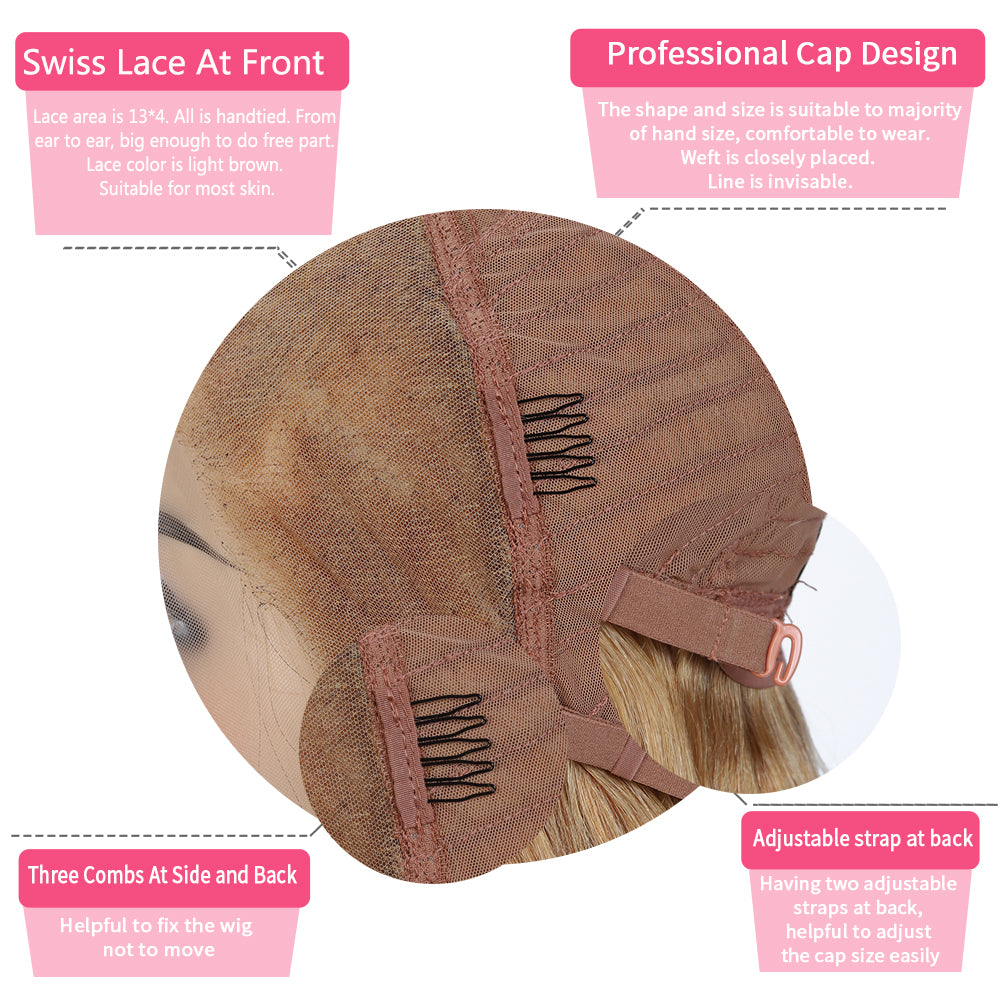 Flash Sale $149 Get A Straight Honey Blonde Lace Frontal wig