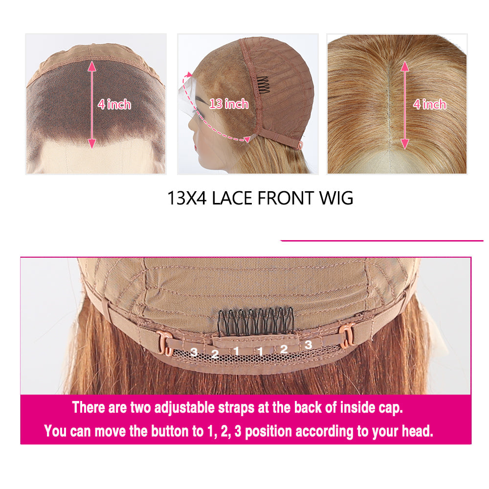 Flash Sale $149 Get A Straight Honey Blonde Lace Frontal wig