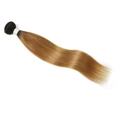 Kemy Hair Ombre Honey Blonde Brazilian Straight Human Hair Bundles With Frontal 13x4