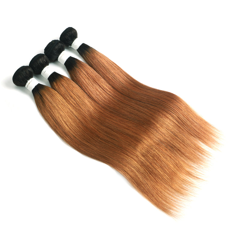 Straight Ombre 30 Four Human Hair Bundles 8''-26'' (4251442610246)