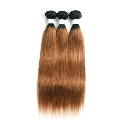 Straight Ombre 30 Three Human Hair Bundles 8''-26'' (4251440906310)