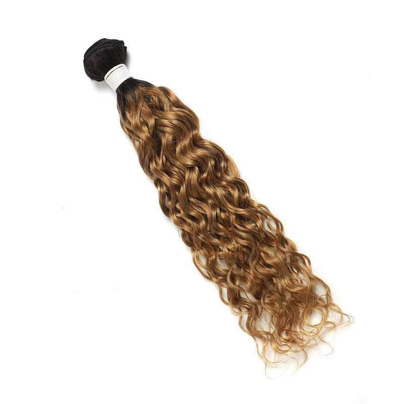 Kemy Hair Ombre Honey Blonde Water Wave Human Hair Bundle 1PC