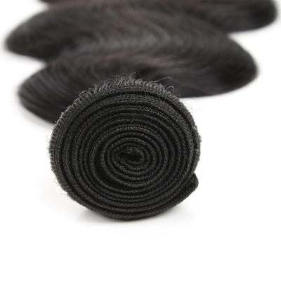Colored 100% Human Hair Weave Straight Hair Bundle 8-26 inch (1B) (2611591839844)