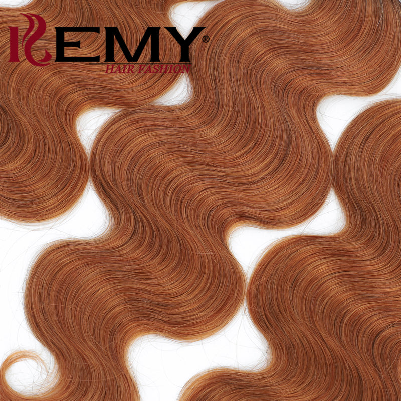 Kemy Hair Ombre Ginger Brown 1B/30 Body Wave Human Hair Bundle