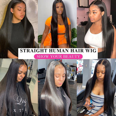 13X4X1 Part Lace Front Wigs Natural Color Human Hair Wig Buy 1 Get 2