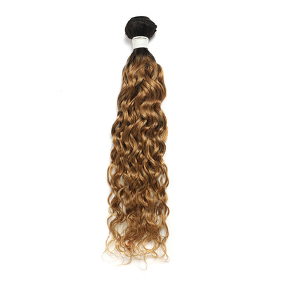 Kemy Hair Ombre Honey Blonde Water Wave Human Hair Bundle 1PC