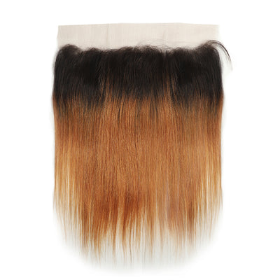 Straight Ombre 30 Human Hair 4×13 Free/Middle Part Lace Frontal(8''-20'') (4448534954054)