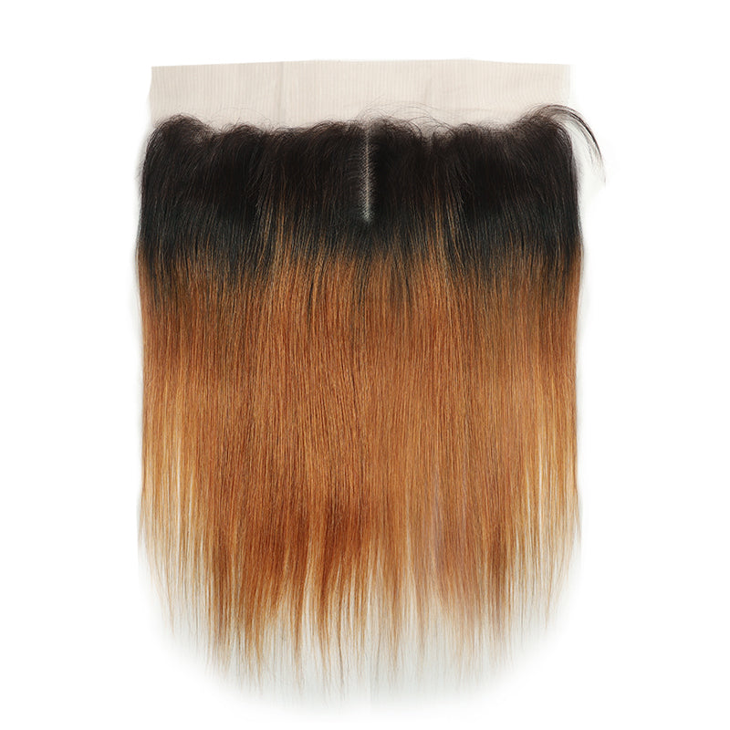 Straight Ombre 30 Human Hair 4×13 Free/Middle Part Lace Frontal(8''-20'') (4448534954054)