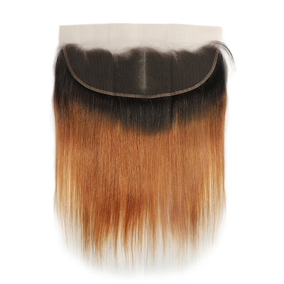 Straight Ombre 30 Human Hair 4×13 Free/Middle Part Lace Frontal(8''-20'') (4448534954054)