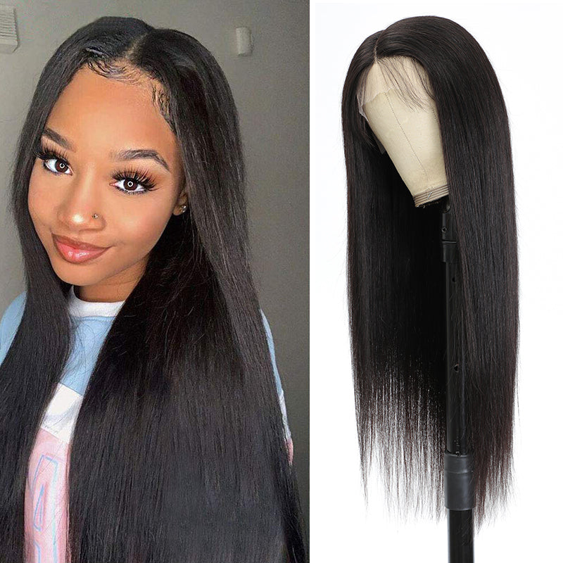 Natural Color Human Hair 13X4X1 Part Lace Front wigs 16-28 Inches