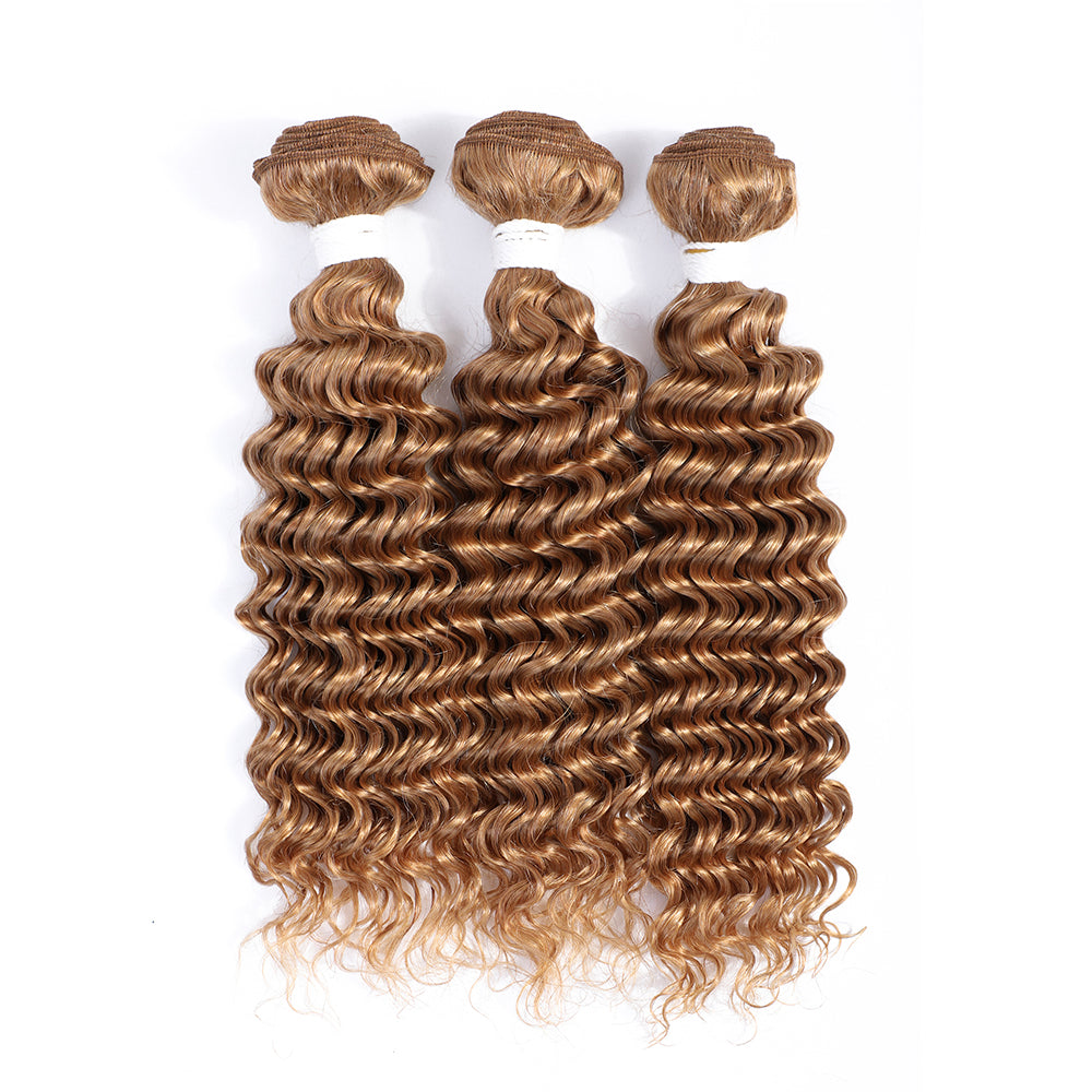 Kemy Hair Honey Blonde 3Bundles Deep Wave Human Hair