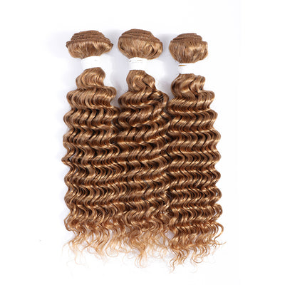 Kemy Hair Honey Blonde 3 Bundles Deep Wave Human Hair