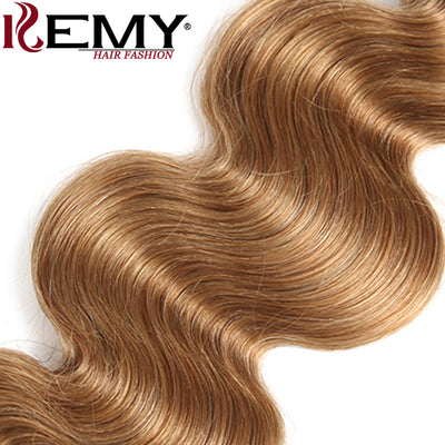 Kemy Hair Brazilian Honey Blonde Human Hair Weave Body Wave Hair Bundle