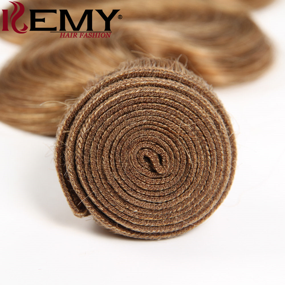 Kemy Hair Brazilian Honey Blonde Human Hair Weave Body Wave Hair Bundle