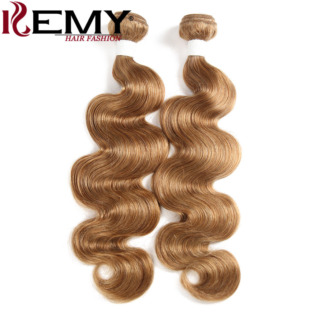 Honey Blonde Brazilian Body Wave Human Hair Bundles Kemy Hair