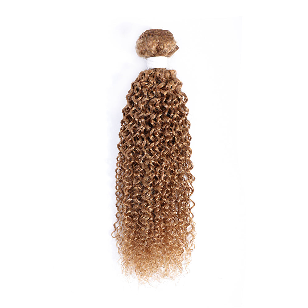 Kemy Hair Kinky Curly Honey Blonde Single Human Hair Bundles