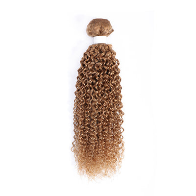 Kemy Hair Kinky Curly Honey Blonde Single Human Hair Bundles