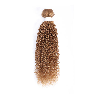 Kemy Hair Kinky Curly Honey Blonde Remy Human Hair Bundles 1 PC