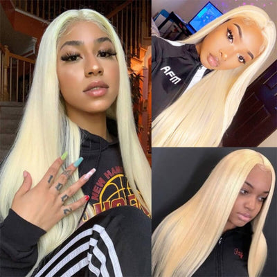 Kemy Hair Straight 613 Blond Remy Three Human Hair Bundles 8''-26''