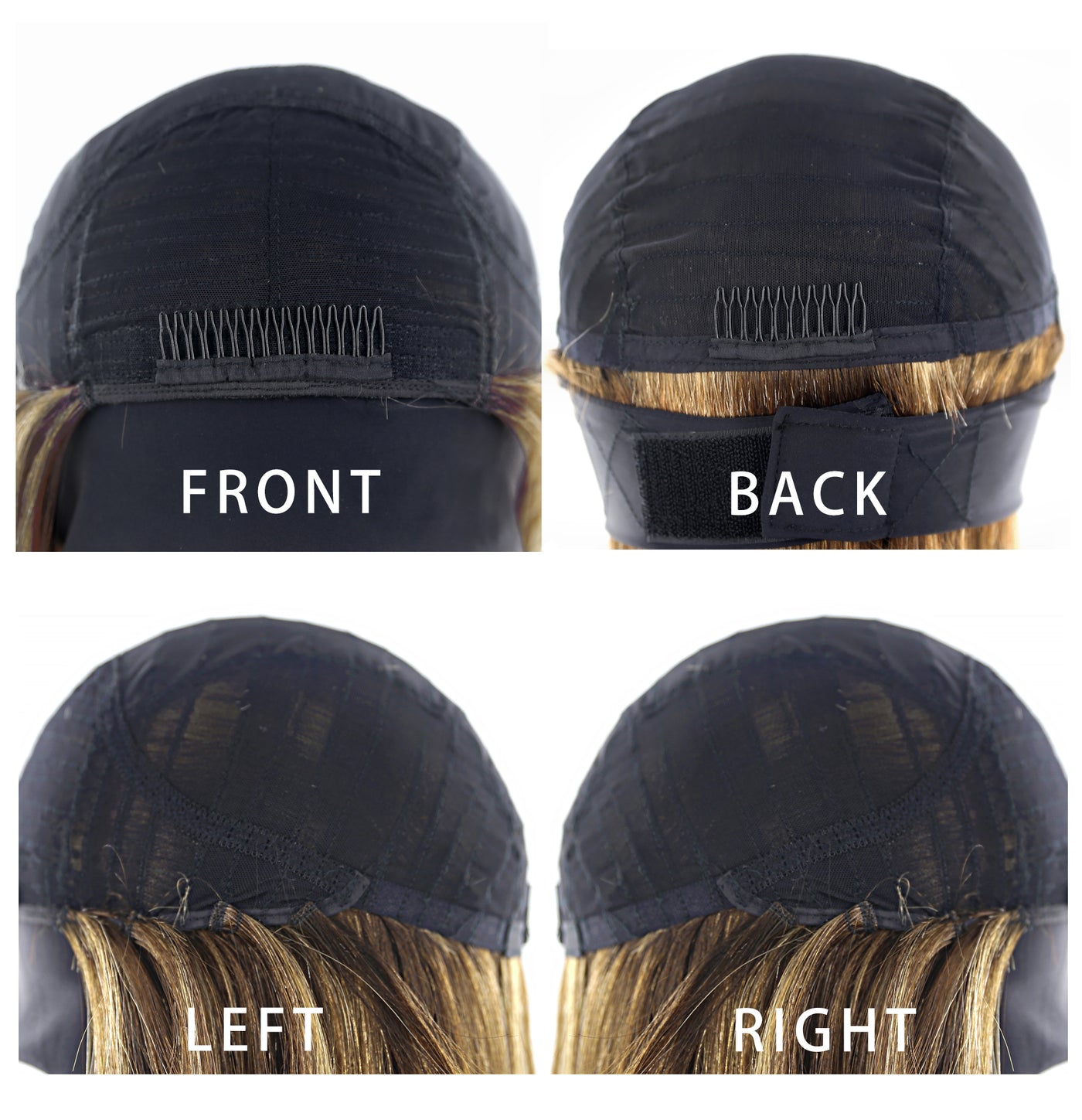 Kinky Curly Human Hair Headband Wig Ombre Honey Blonde (14''-26'')(T1B/27)