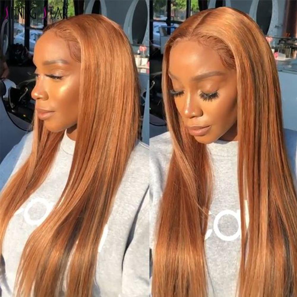 Kemy Hair Custom Brown Human Hair 13x4 Lace Front wigs 8''-28'' (30) - Kemy Hair