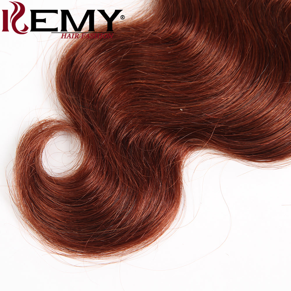 Kemy Hair Auburn Cooper Red Body Wave Four Human Hair Four Hair Bundles