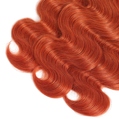 Kemy Hair Body Wave Orange Ginger Human Hair Bundles 3PCS