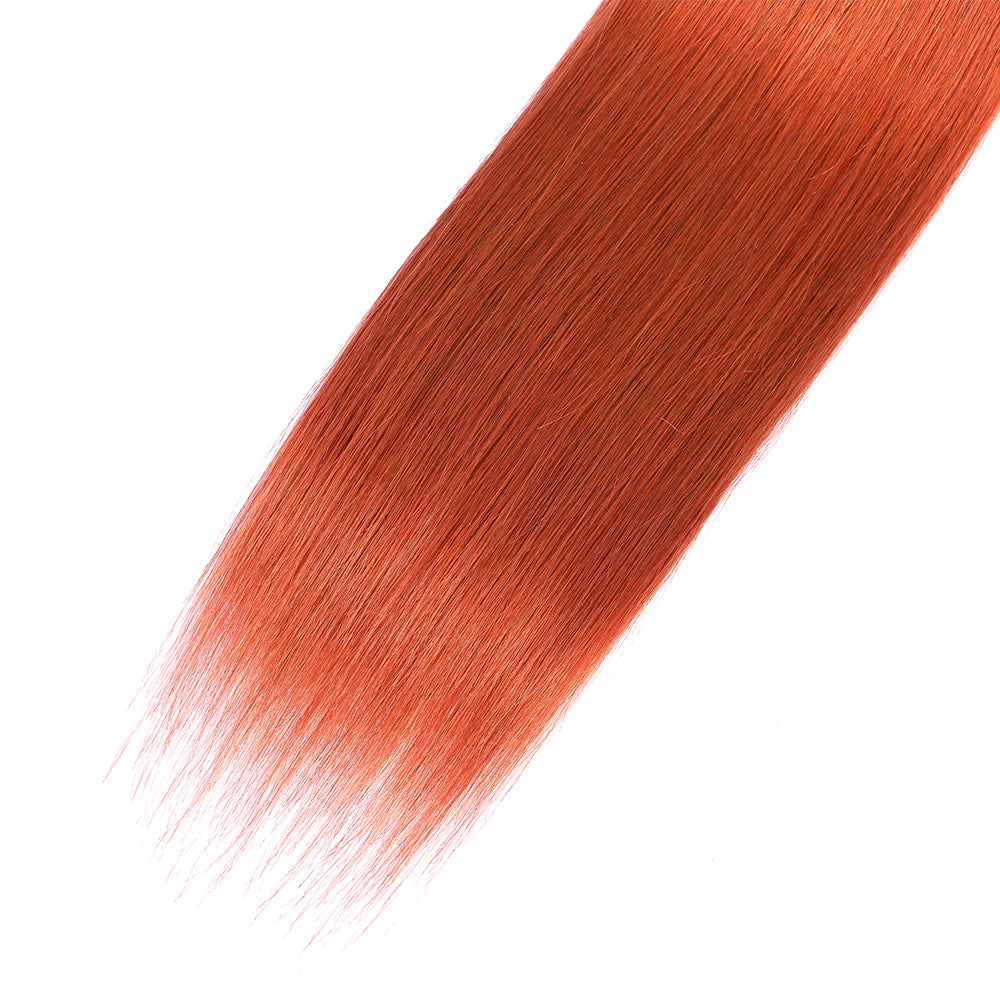 Kemy Hair Ginger Human Hair Bundles 1PC Remy Straight Bundle