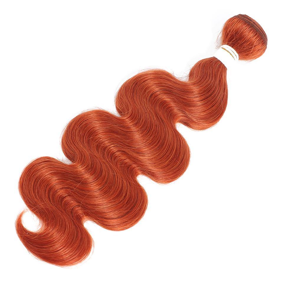 Kemy Hair Body Wave Burnt Orange Remy Human Hair Bundle 8''-26'' (350#) - Kemy Hair