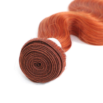 Kemy Hair Body Wave Burnt Orange Remy Human Hair Bundle 8''-26'' (350#) - Kemy Hair