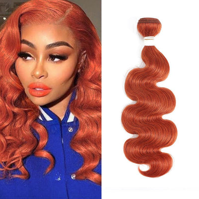Kemy Hair Body Wave Burnt Orange Remy Human Hair Bundle 8''-26'' (350#) - Kemy Hair