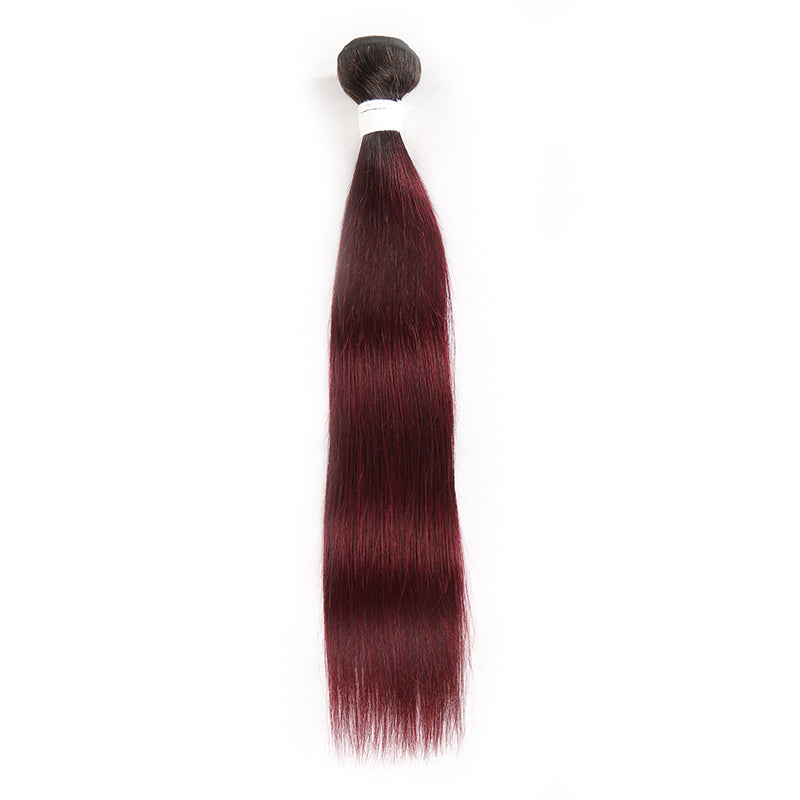 Straight Ombre 99J Human Hair Bundle 8''-26'' (3948213043270)