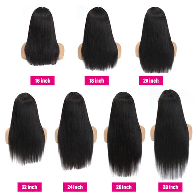 Natural Color Human Hair 13X4X1 Part Lace Front wigs 16-28 Inches