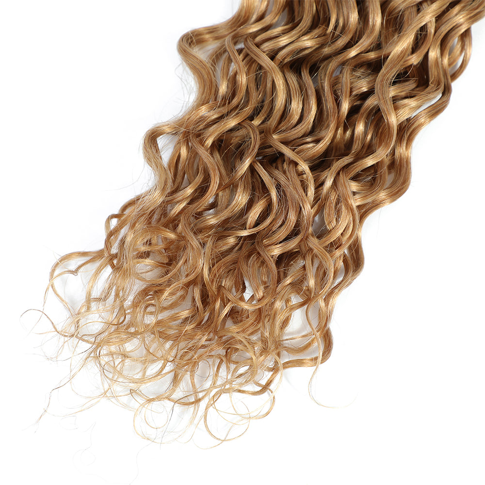 Kemy Hair Water Wave Honey Blonde Human Hair Bundles One Bundle