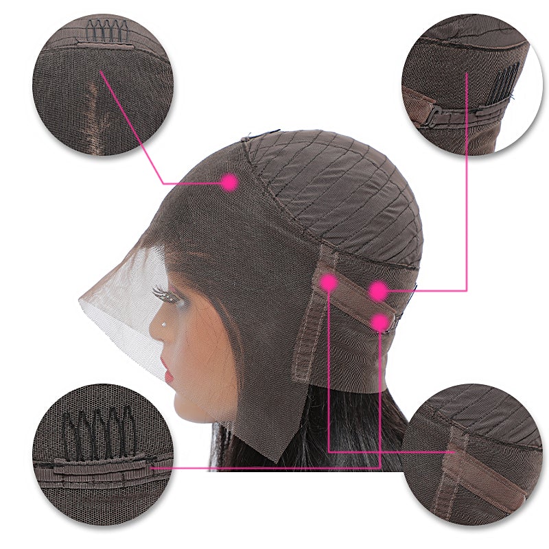 Flash Sale Stright 360 Lace Frontal Natural Color 180% Density Pre-plucked Human Hair Wigs