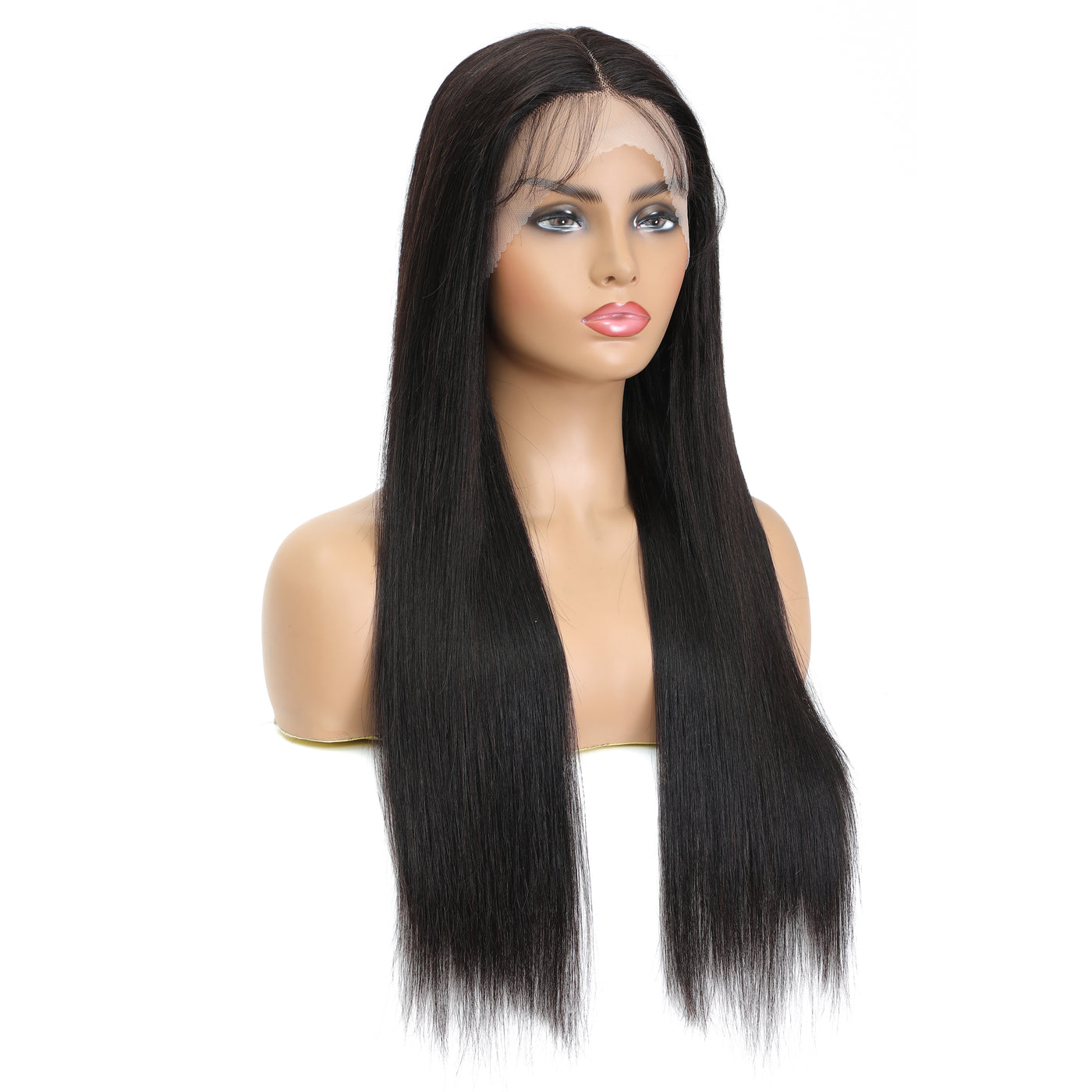 13X4X1 Part Lace Front Wigs Natural Color Human Hair Wig Ship From US