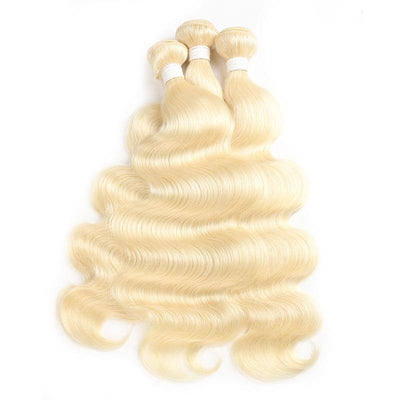 613 Blond Body Wave Remy 3 Human Hair Bundles 8''-26'' (3578641907812)