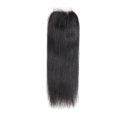 Straight Nature Human Hair 4×4 Free/Middle Part Lace Closure(8''-20'') (4449464090694)