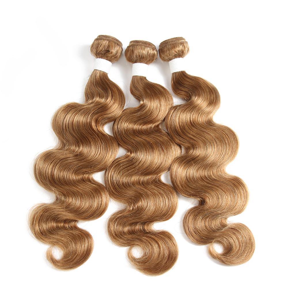 Colored 100% Human Hair Weave Straight Three Hair Bundle 8-26 inch  (27) (2828608602212)