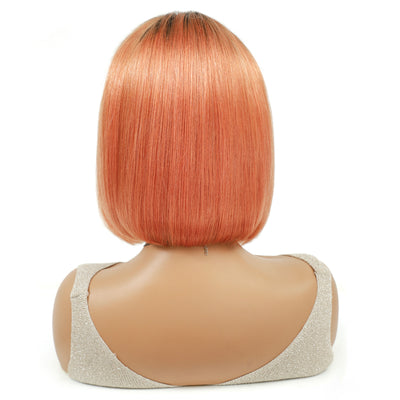 $69.99 Super Flash Sale Ombre Purple Pink Orange Short Bob Lace Front Wig 8inch