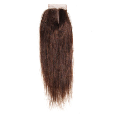 Straight Colored Human Hair Free/Middle Part 4×4 Lace Closure (4) (3934495211590)