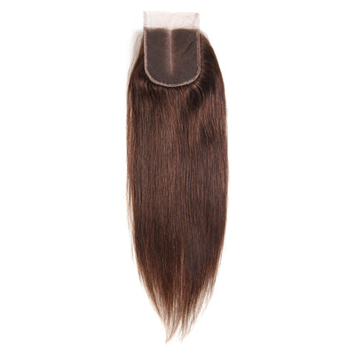 Straight Colored Human Hair Free/Middle Part 4×4 Lace Closure (4) (3934495211590)