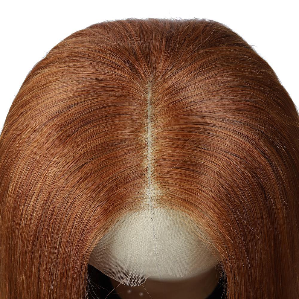 Kemy Hair Custom Brown Human Hair 13x4 Lace Front wigs 8''-28'' (30) - Kemy Hair