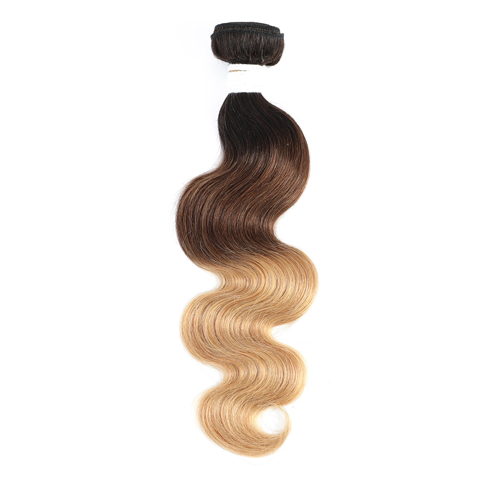 1B/4/27 Ombre Colored Body Wave Remy Human Hair Bundle