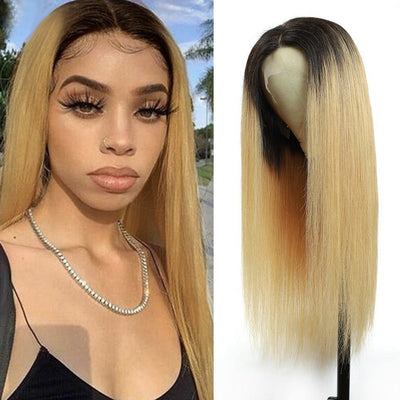 Kemy Hair Custom ombre 27 Human Hair 13x4 Lace Front wigs 16''-26''