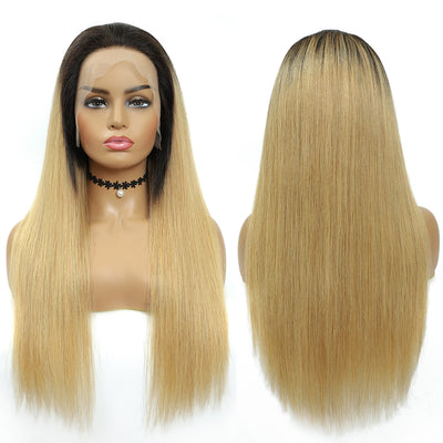 Kemy Hair Custom ombre 27 Human Hair 13x4 Lace Front wigs 16''-26''